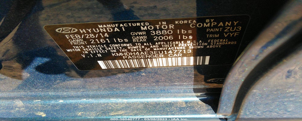 KMHDH4AE3EU147713 2014 HYUNDAI ELANTRA photo no. 9