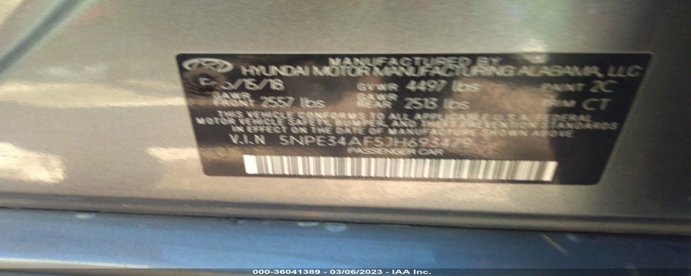 5NPE34AF5JH693479 2018 HYUNDAI SONATA photo no. 9