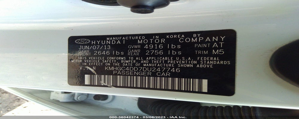 KMHGC4DD7DU247746 2013 HYUNDAI GENESIS photo no. 9
