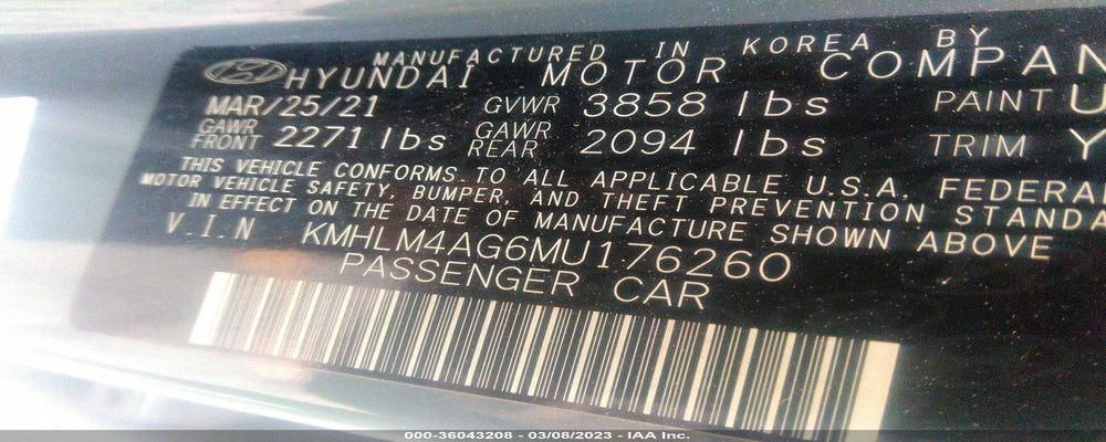 KMHLM4AG6MU176260 2021 HYUNDAI ELANTRA photo no. 9