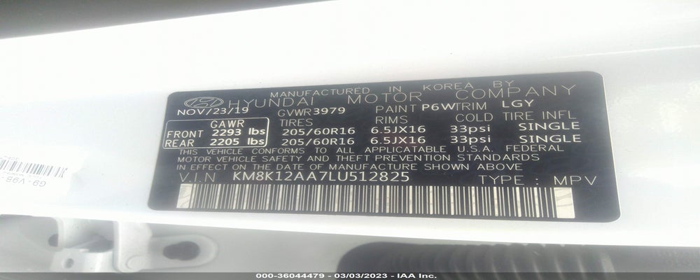 KM8K12AA7LU512825 2020 HYUNDAI KONA photo no. 9