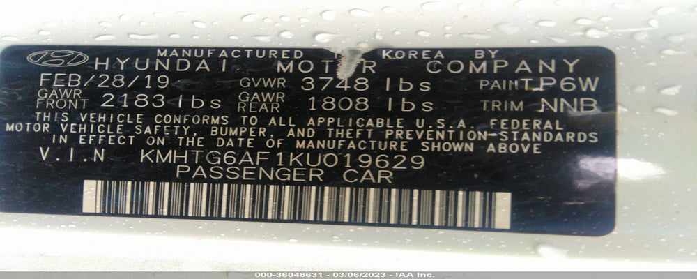 KMHTG6AF1KU019629 2019 HYUNDAI VELOSTER photo no. 9