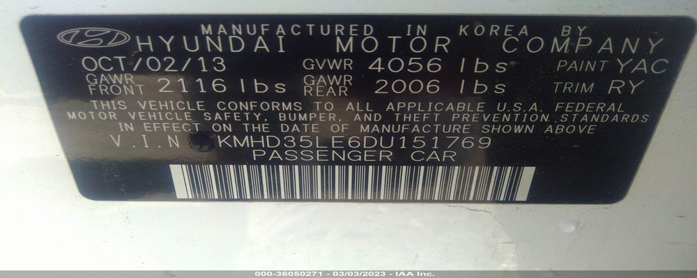 KMHD35LE6DU151769 2013 HYUNDAI ELANTRA GT photo no. 9