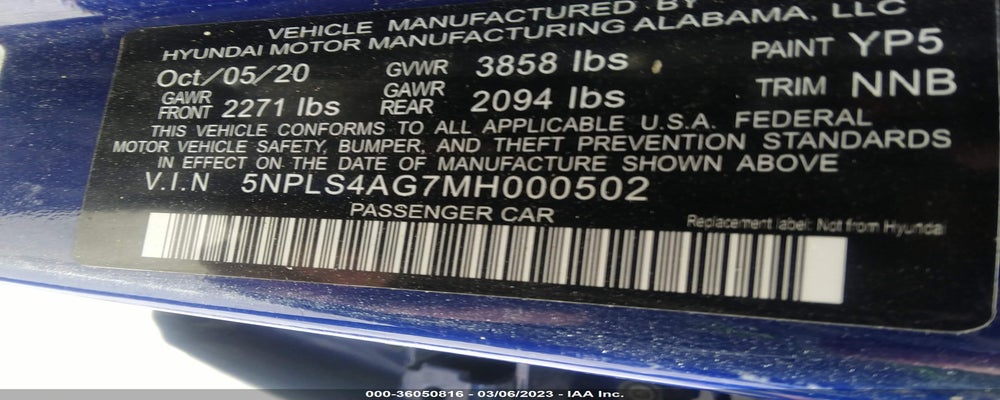 5NPLS4AG7MH000502 2021 HYUNDAI ELANTRA photo no. 9