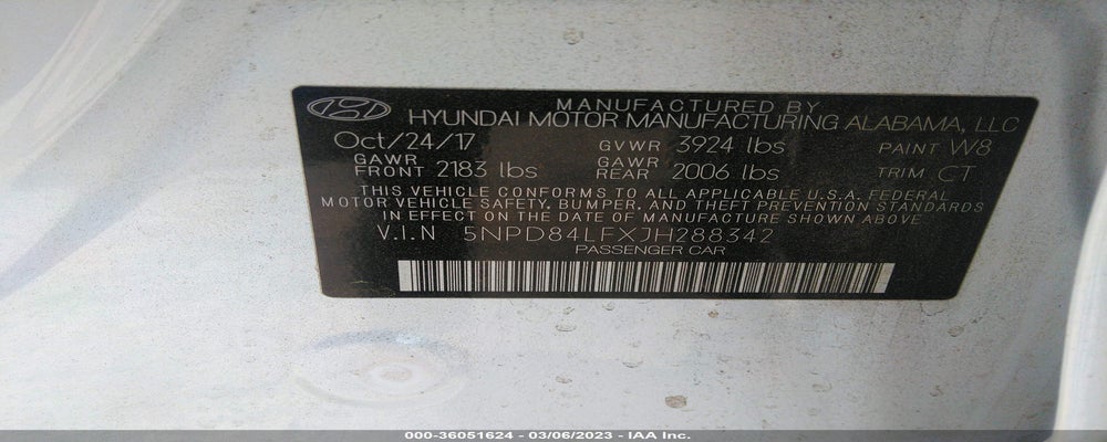 5NPD84LFXJH288342 2018 HYUNDAI ELANTRA photo no. 9