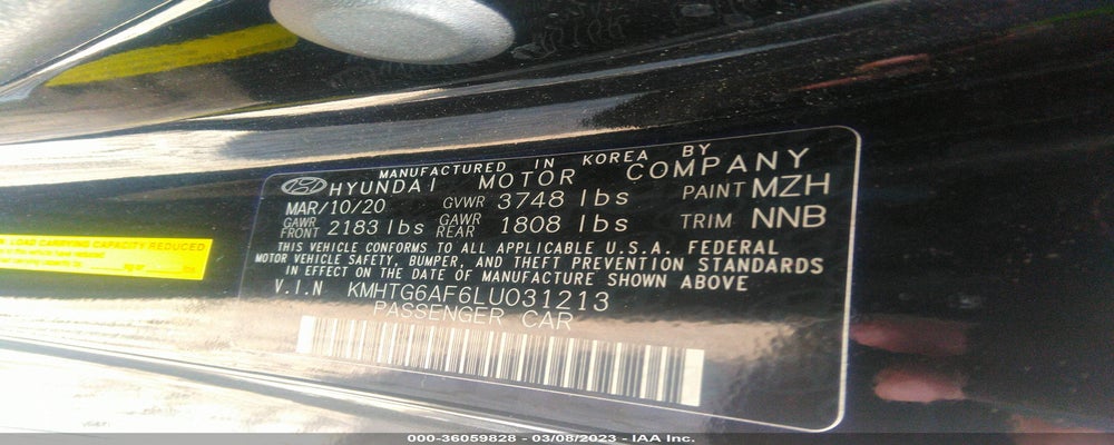 KMHTG6AF6LU031213 2020 HYUNDAI VELOSTER photo no. 9