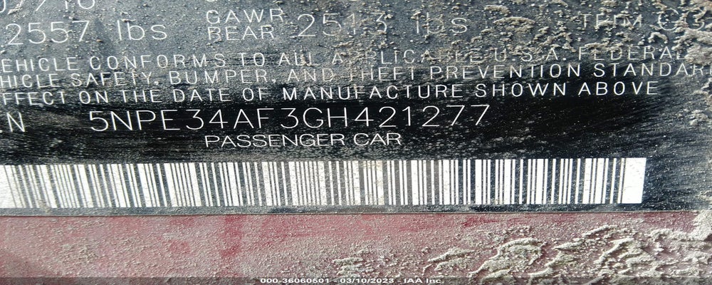 5NPE34AF3GH421277 2016 HYUNDAI SONATA photo no. 9