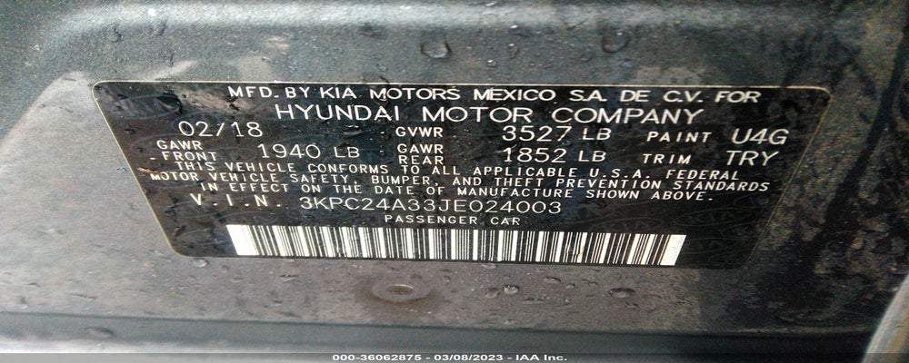3KPC24A33JE024003 2018 HYUNDAI ACCENT photo no. 9