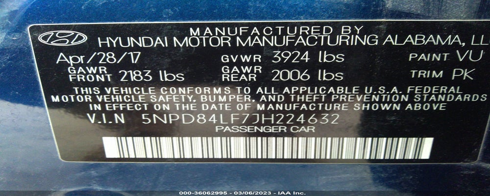 5NPD84LF7JH224632 2018 HYUNDAI ELANTRA photo no. 9