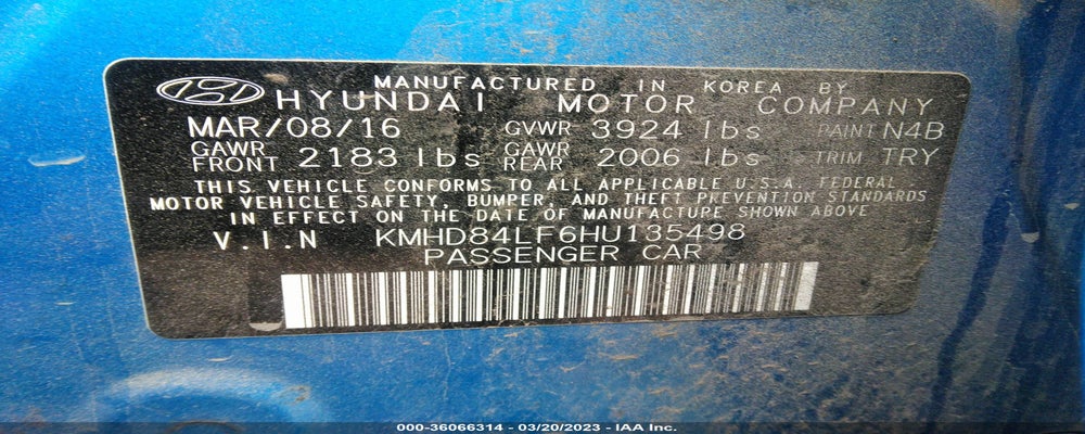 KMHD84LF6HU135498 2017 HYUNDAI ELANTRA photo no. 9