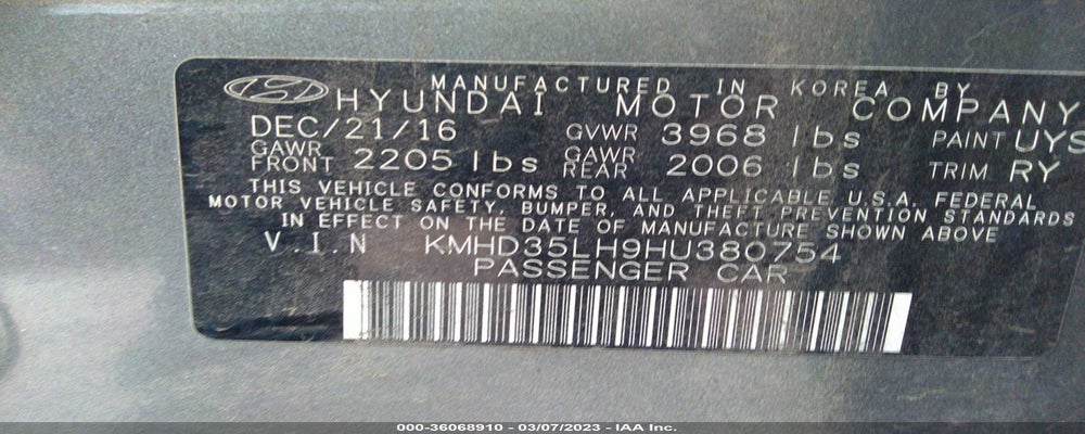 KMHD35LH9HU380754 2017 HYUNDAI ELANTRA GT photo no. 9