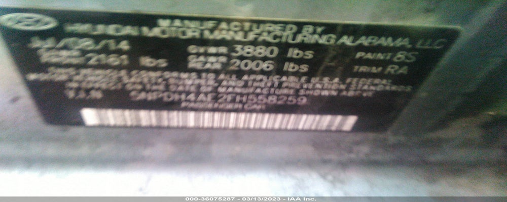 5NPDH4AE2FH558259 2015 HYUNDAI ELANTRA photo no. 9