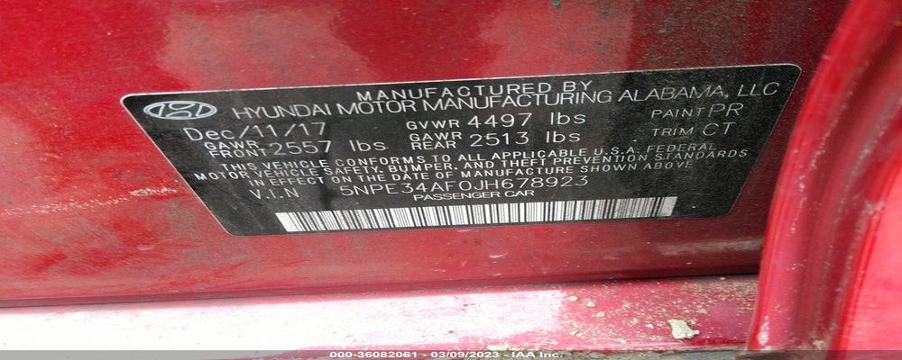 5NPE34AF0JH678923 2018 HYUNDAI SONATA photo no. 9