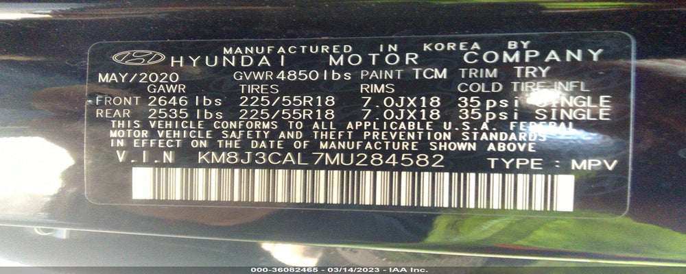 KM8J3CAL7MU284582 2021 HYUNDAI TUCSON photo no. 9