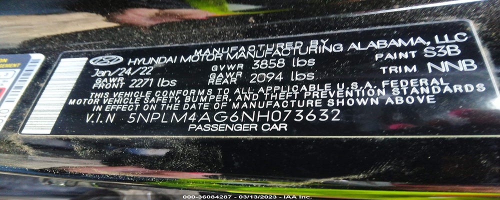 5NPLM4AG6NH073632 2022 HYUNDAI ELANTRA photo no. 9