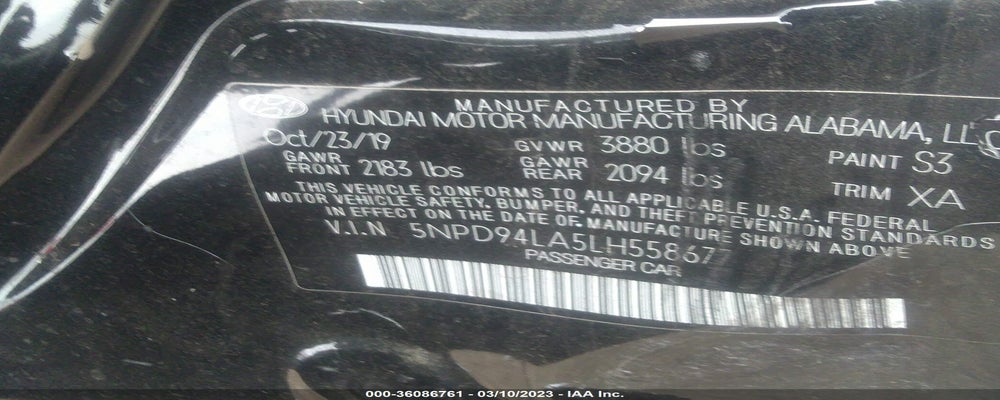 5NPD94LA5LH558677 2020 HYUNDAI ELANTRA photo no. 9