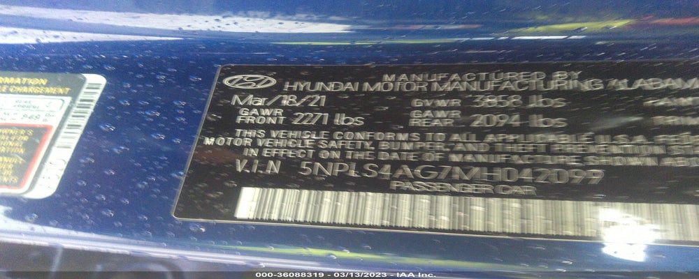 5NPLS4AG7MH042099 2021 HYUNDAI ELANTRA photo no. 9