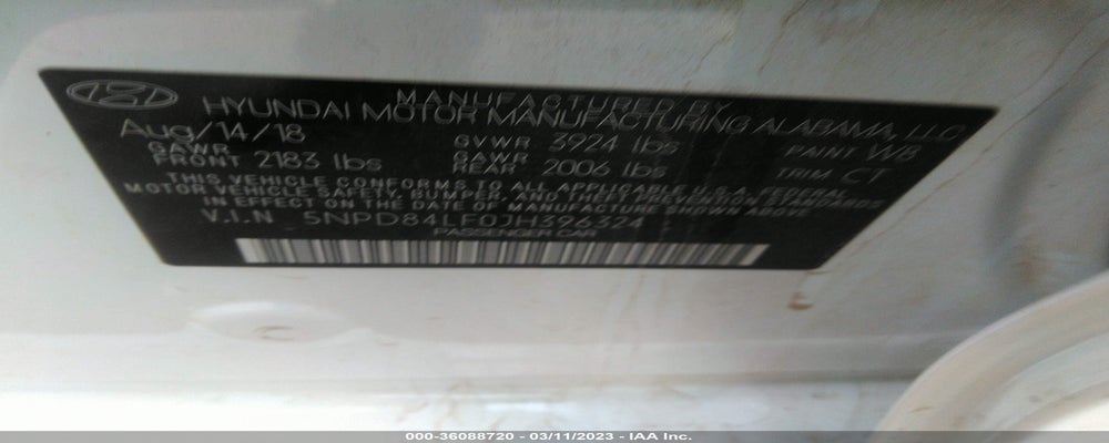 5NPD84LF0JH396324 2018 HYUNDAI ELANTRA photo no. 9