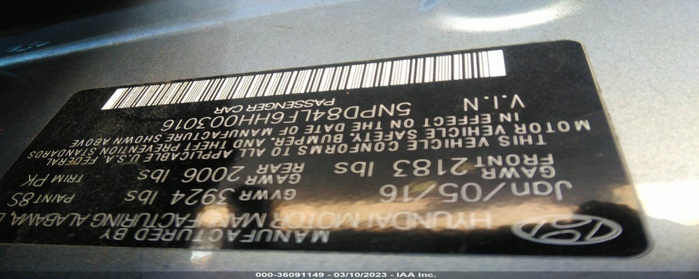 5NPD84LF6HH003016 2017 HYUNDAI ELANTRA photo no. 9