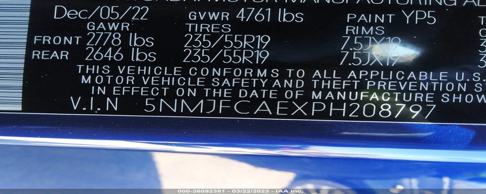 5NMJFCAEXPH208797 2023 HYUNDAI TUCSON photo no. 9