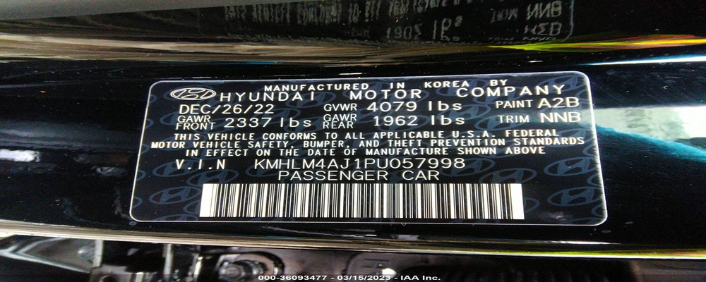 KMHLM4AJ1PU057998 2023 HYUNDAI ELANTRA HYBRID photo no. 9