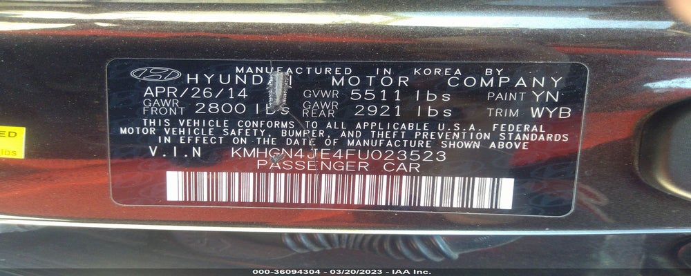 KMHGN4JE4FU023523 2015 HYUNDAI GENESIS photo no. 9