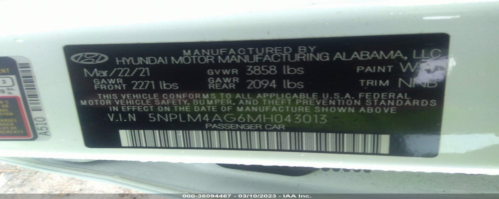 5NPLM4AG6MH043013 2021 HYUNDAI ELANTRA photo no. 9