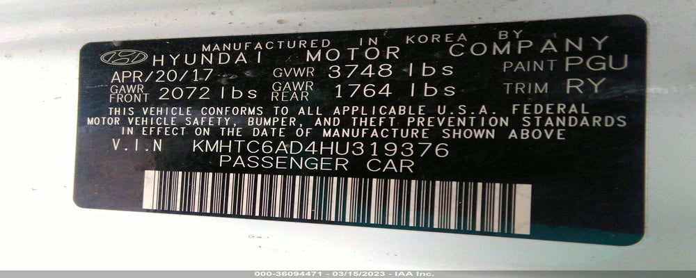 KMHTC6AD4HU319376 2017 HYUNDAI VELOSTER photo no. 9