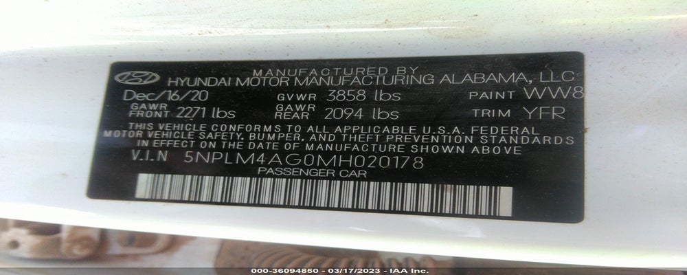 5NPLM4AG0MH020178 2021 HYUNDAI ELANTRA photo no. 9