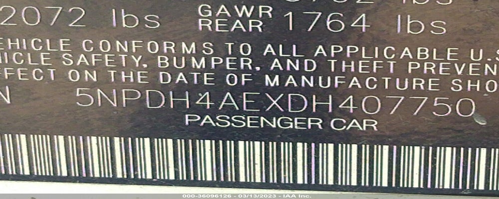 5NPDH4AEXDH407750 2013 HYUNDAI ELANTRA photo no. 9