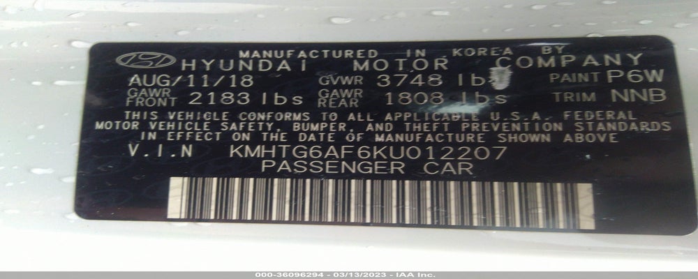 KMHTG6AF6KU012207 2019 HYUNDAI VELOSTER photo no. 9
