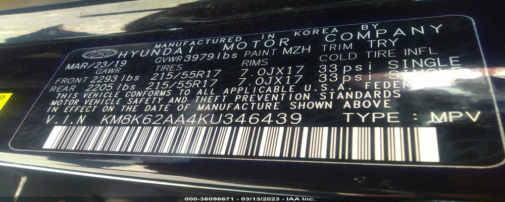 KM8K62AA4KU346439 2019 HYUNDAI KONA photo no. 9