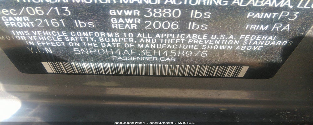 5NPDH4AE3EH458976 2014 HYUNDAI ELANTRA photo no. 9