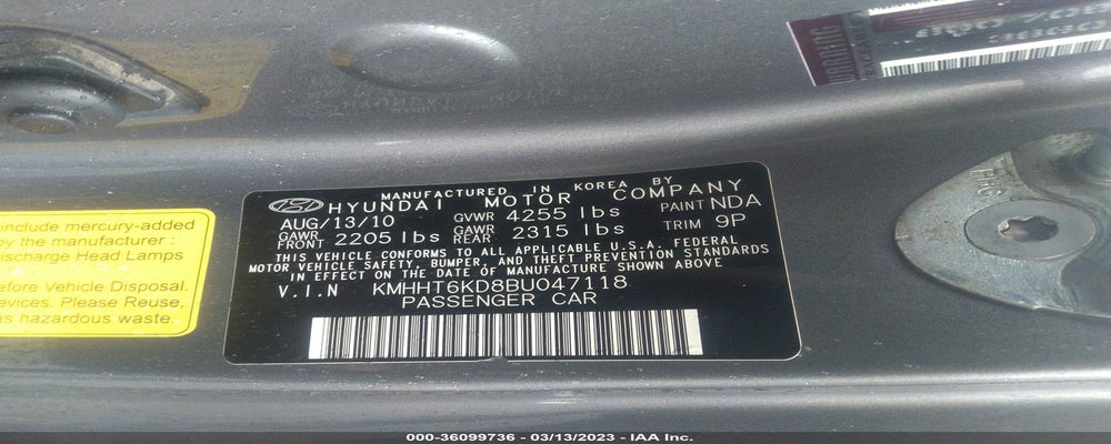 KMHHT6KD8BU047118 2011 HYUNDAI GENESIS COUPE photo no. 9