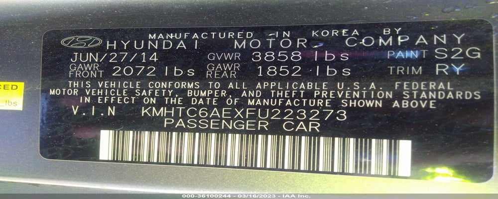 KMHTC6AEXFU223273 2015 HYUNDAI VELOSTER photo no. 9