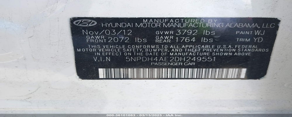 5NPDH4AE2DH249551 2013 HYUNDAI ELANTRA photo no. 9