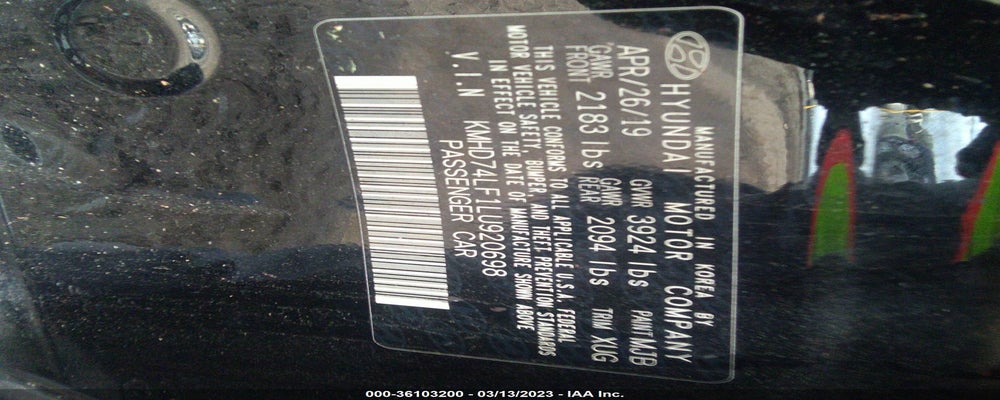 KMHD74LF1LU920698 2020 HYUNDAI ELANTRA photo no. 9