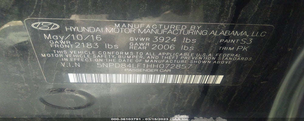 5NPD84LF1HH072857 2017 HYUNDAI ELANTRA photo no. 9