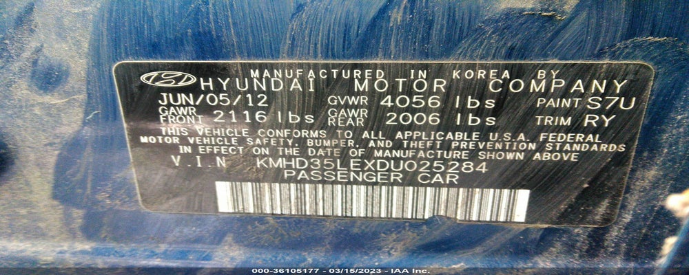 KMHD35LEXDU025284 2013 HYUNDAI ELANTRA GT photo no. 9