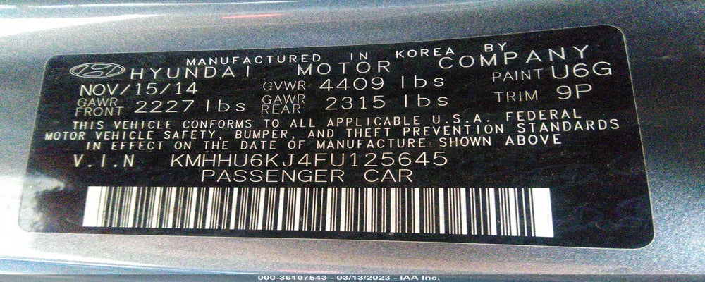 KMHHU6KJ4FU125645 2015 HYUNDAI GENESIS COUPE photo no. 9