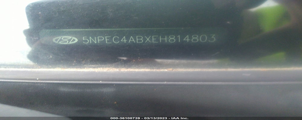 5NPEC4ABXEH814803 2014 HYUNDAI SONATA photo no. 9