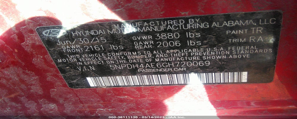 5NPDH4AE6GH720069 2016 HYUNDAI ELANTRA photo no. 9