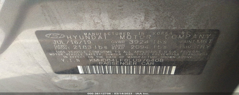 KMHD84LF8LU976408 2020 HYUNDAI ELANTRA photo no. 9