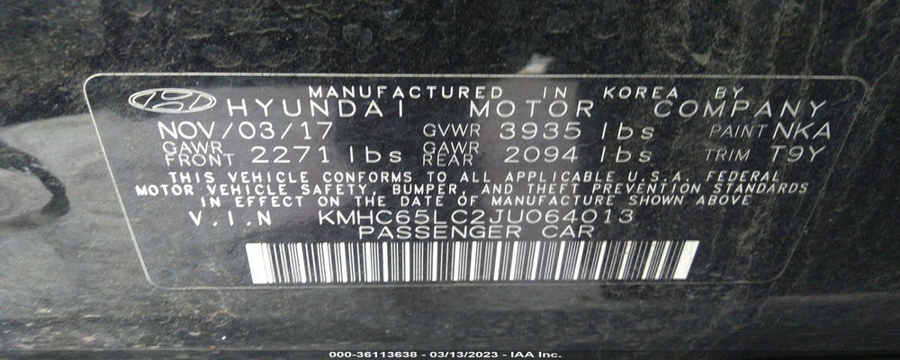 KMHC65LC2JU064013 2018 HYUNDAI IONIQ HYBRID photo no. 9