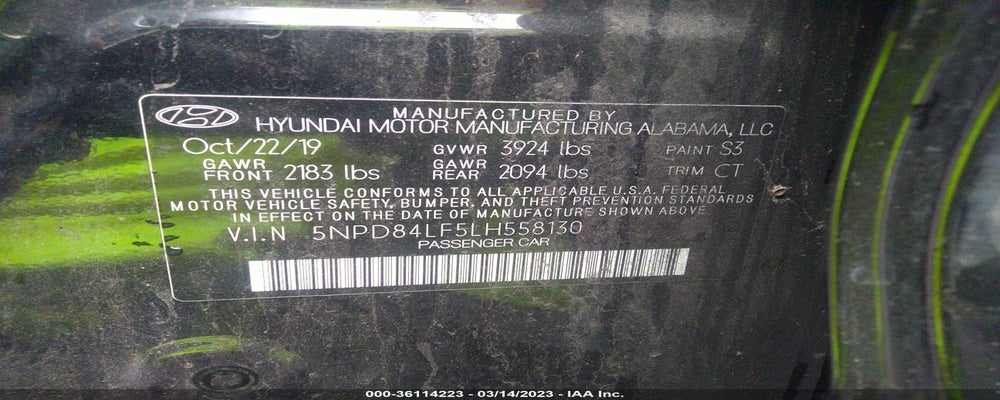 5NPD84LF5LH558130 2020 HYUNDAI ELANTRA photo no. 9