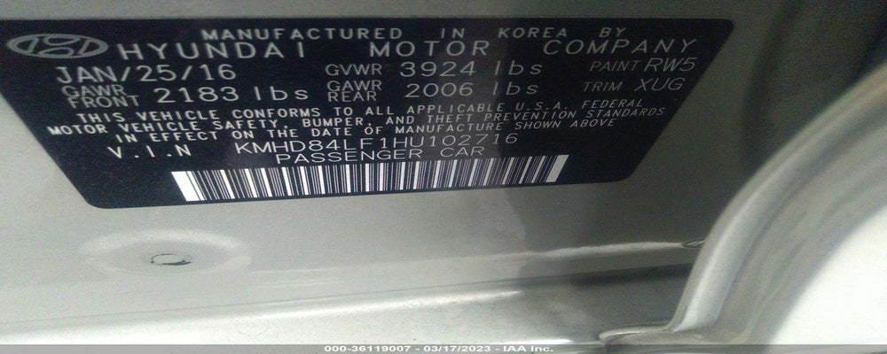 KMHD84LF1HU102716 2017 HYUNDAI ELANTRA photo no. 9