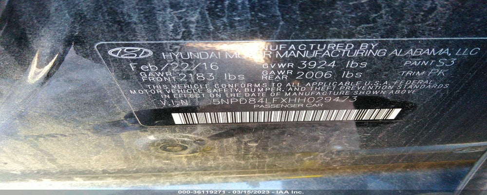 5NPD84LFXHH029473 2017 HYUNDAI ELANTRA photo no. 9