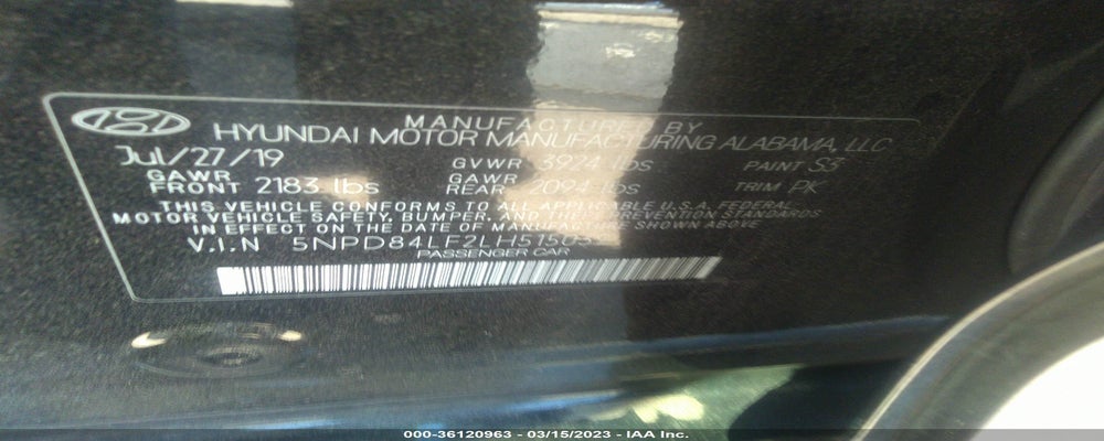 5NPD84LF2LH515039 2020 HYUNDAI ELANTRA photo no. 9