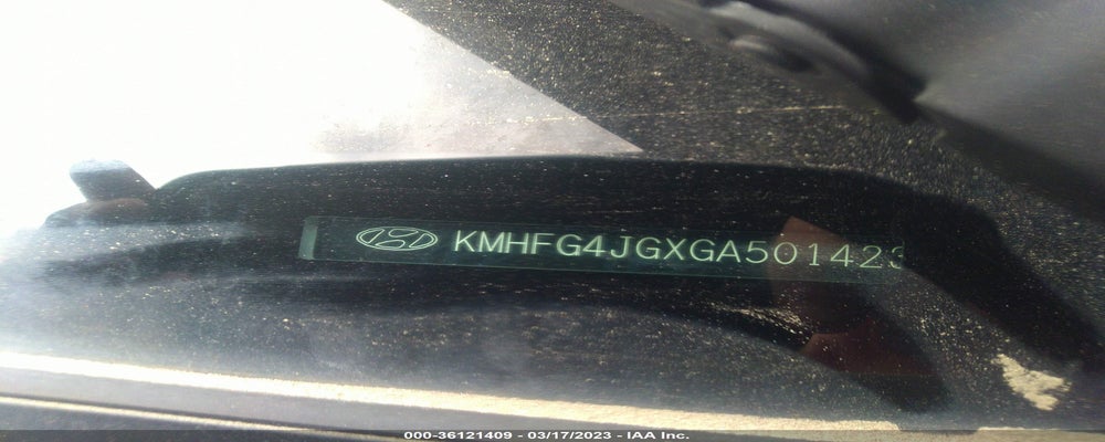 KMHFG4JGXGA501423 2016 HYUNDAI AZERA photo no. 9