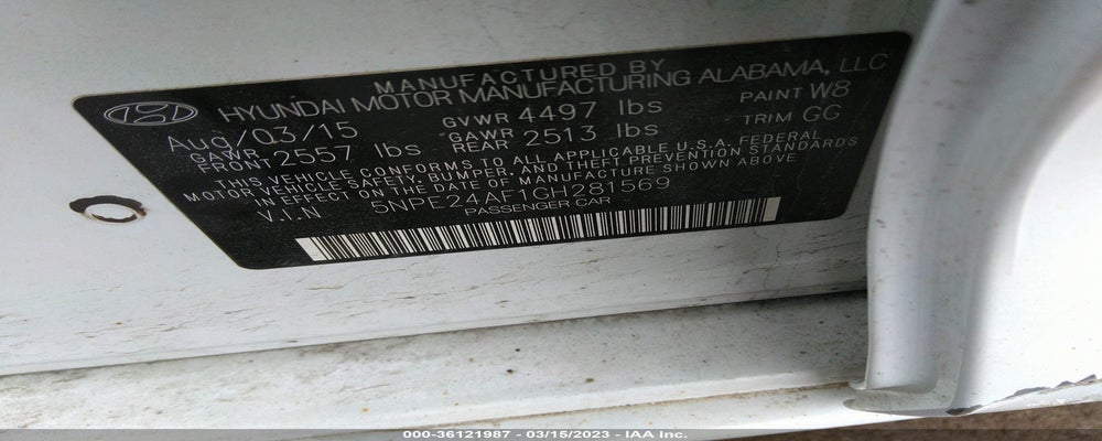 5NPE24AF1GH281569 2016 HYUNDAI SONATA photo no. 9